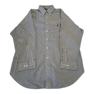 Ralph Lauren Long Sleeve Button Down Dress Shirt Size 17 1/2 x 32/33